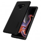 Samsung Galaxy Note 9 (N960F) „Spigen“ Thin Fit 360 melns futrālis + ekrāna aizsargstikls