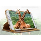 „Kalaideng“ atvērams ādas gaiši dzeltens Samsung Galaxy Note 3 N9005 S View maciņš