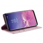 Samsung Galaxy S10 (G973) „CaseMe“ Leather solīds atvēramais ādas rozs maciņš - maks