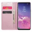 Samsung Galaxy S10 (G973) „CaseMe“ Leather solīds atvēramais ādas rozs maciņš - maks
