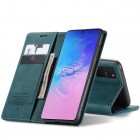 Samsung Galaxy S10 Lite (G970) CaseMe Retro solīds atvēramais ādas  zaļš maciņš - maks