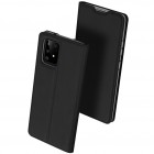 Samsung Galaxy S10 Lite (G970) „Dux Ducis“ Skin sērijas melns ādas atvērams maciņš