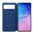 Samsung Galaxy S10 Lite (G970) oficiāls S View Wallet Cover atvērams melns maciņš (maks)