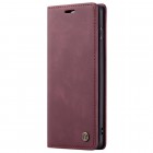 Samsung Galaxy S10+ (G975) CaseMe Retro solīds atvēramais ādas bordo maciņš - maks