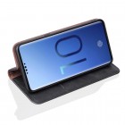 Samsung Galaxy S10+ (G975) „Deluxe“ ādas atvēramais melns maciņš (maks)