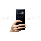 Samsung Galaxy S10+ (G975) Led Cover melns plastika apvalks