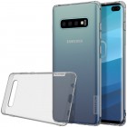 Samsung Galaxy S10+ (G975) Nillkin Nature dzidrs (caurspīdīgs) silikona planākais pelēks apvalks