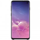 Samsung Galaxy S10 (G973) „Shell“ cieta silikona (TPU) melns vāciņš, apvalks