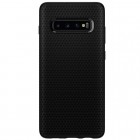Samsung Galaxy S10 (G973) „Spigen“ Liquid Air melns cieta silikona apvalks