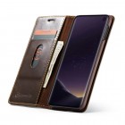 Samsung Galaxy S10e (G970) „CaseMe“ solīds atvēramais ādas brūns maciņš - maks 