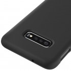 Samsung Galaxy S10e „Shell“ cieta silikona (TPU) melns vāciņš, apvalks