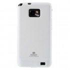 Samsung Galaxy S2 Mercury balts cieta silikona (TPU) apvalks