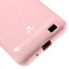 Samsung Galaxy S2 Mercury gaiši rozs cieta silikona (TPU) apvalks