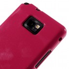 Samsung Galaxy S2 Mercury tumši rozs cieta silikona (TPU) apvalks
