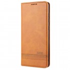 Samsung Galaxy S20 (G980) „AZNS“ Retro ādas atvēramais brūns maciņš (maks)