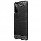 Samsung Galaxy S20 FE (Fan Edition) „Carbon“ cieta silikona (TPU) melns apvalks