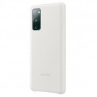 Samsung Galaxy S20 FE (Fan Edition) „Samsung“ Silicone Cover cieta silikona TPU balts apvalks