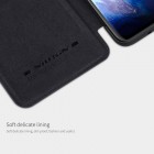 Samsung Galaxy S20 (G980) greznais Nillkin Qin sērijas ādas atvērams melns maciņš, maks