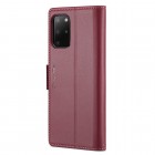 Samsung Galaxy S20+ CaseMe Retro solīds atvēramais ādas bordo maciņš - maks