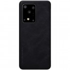Samsung Galaxy S20 Ultra (G988) greznais Nillkin Qin sērijas ādas atvērams melns maciņš, maks