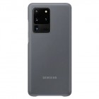 Samsung Galaxy S20 Ultra (G988) oficiāls Smart Clear View Cover atvērams pelēks maciņš (maks)