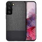 Samsung Galaxy S21 FE (Fan Edition) 5G „Bi-Color“ Splicing melns ādas apvalks
