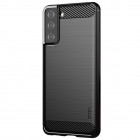 Samsung Galaxy S21+ (G996B) „Mofi“ cieta silikona (TPU) melns apvalks