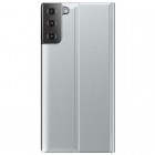 Samsung Galaxy S21+ (G996B) View Line sudrabs atvērams maciņš (maks)