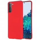 Samsung Galaxy S21 (G991B) „Shell“ cieta silikona (TPU) sarkans apvalks