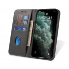Samsung Galaxy S21 (G991B) „Split“ sērijas melns atvērams maciņš, maks