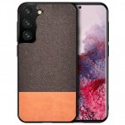 Samsung Galaxy S21 Ultra (G998B) „Bi-Color“ Splicing brūns ādas apvalks
