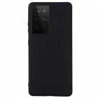 Samsung Galaxy S21 Ultra (G998B) „Shell“ cieta silikona (TPU) melns apvalks