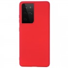 Samsung Galaxy S21 Ultra (G998B) „Shell“ cieta silikona (TPU) sarkans apvalks