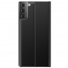 Samsung Galaxy S21 (G991B) View Line melns atvērams maciņš (maks)