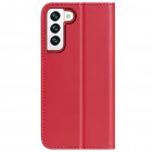 Samsung Galaxy S22 5G (SM-S901X) „Dux Ducis“ Hivo sērijas sarkans ādas atvērams maciņš