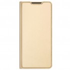 Samsung Galaxy S22+ 5G (SM-S906X) „Dux Ducis“ Skin sērijas zelta ādas atvērams maciņš