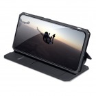 Samsung Galaxy S22+ 5G (SM-S906X) Dux Ducis Skin X sērijas melns ādas atvērams maciņš