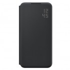 Samsung Galaxy S22+ 5G (SM-S906X) oficiāls Smart Led View Cover (EF-NS906) atvērams melns maciņš (maks)