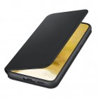 Samsung Galaxy S22+ 5G (SM-S906X) oficiāls Smart Led View Cover (EF-NS906) atvērams melns maciņš (maks)