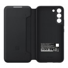 Samsung Galaxy S22+ 5G (SM-S906X) oficiāls Smart Led View Cover (EF-NS906) atvērams melns maciņš (maks)
