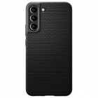Samsung Galaxy S22+ 5G (SM-S906X) „Spigen“ Liquid Air melns cieta silikona apvalks
