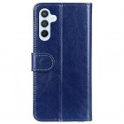 Samsung Galaxy S23 FE (Fan Edition) atvēramais ādas zils maciņš, grāmata (maks)