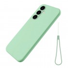 Samsung Galaxy S23 FE (Fan Edition) Shell cieta silikona (TPU) apvalks - zaļš