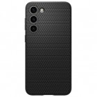Samsung Galaxy S23+ (SM-S916) „Spigen“ Liquid Air melns cieta silikona apvalks