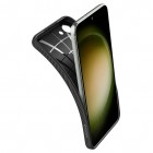 Samsung Galaxy S23+ (SM-S916) „Spigen“ Liquid Air melns cieta silikona apvalks