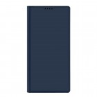 Samsung Galaxy S23 Ultra (SM-S918) „Dux Ducis“ Skin sērijas tumši zils ādas atvērams maciņš