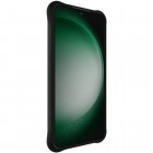 Samsung Galaxy S24 FE "Imak" pastiprinātas aizsardzības cieta silikona matēta (TPU) melns vāciņš