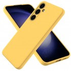 Samsung Galaxy S24+ (SM-S926) Shell cieta silikona (TPU) apvalks - dzeltens