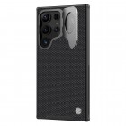 Samsung Galaxy S24 Ultra (SM-S928) „Nillkin“ CamShield Textured Prop melns apvalks