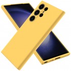 Samsung Galaxy S24 Ultra (SM-S928) Shell cieta silikona (TPU) apvalks - dzeltens